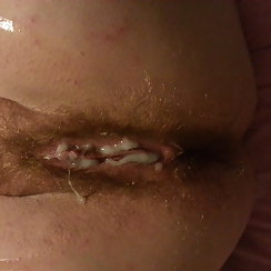 Busty BBW Red Head Filled With Cum In Her Hairy Pussy